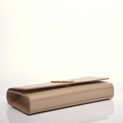 Saint Laurent Grain De Poudre Classic Monogram Cassandre Clutch Nude 3 of 10