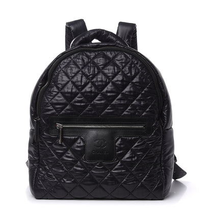 Chanel Nylon Quilted Coco Cocoon Backpack Black 1 of 9