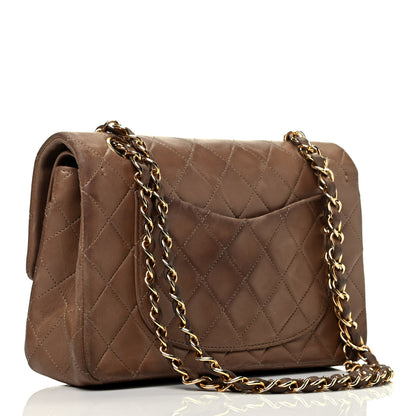 Chanel Lambskin Quilted Small Double Flap Dark Brown 3 of 8