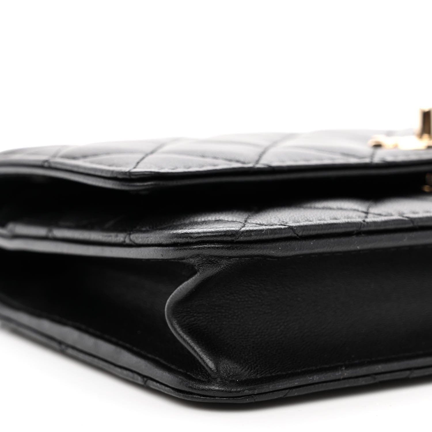 Chanel Lambskin Quilted Trendy CC Wallet On Chain WOC Black 10 of 15