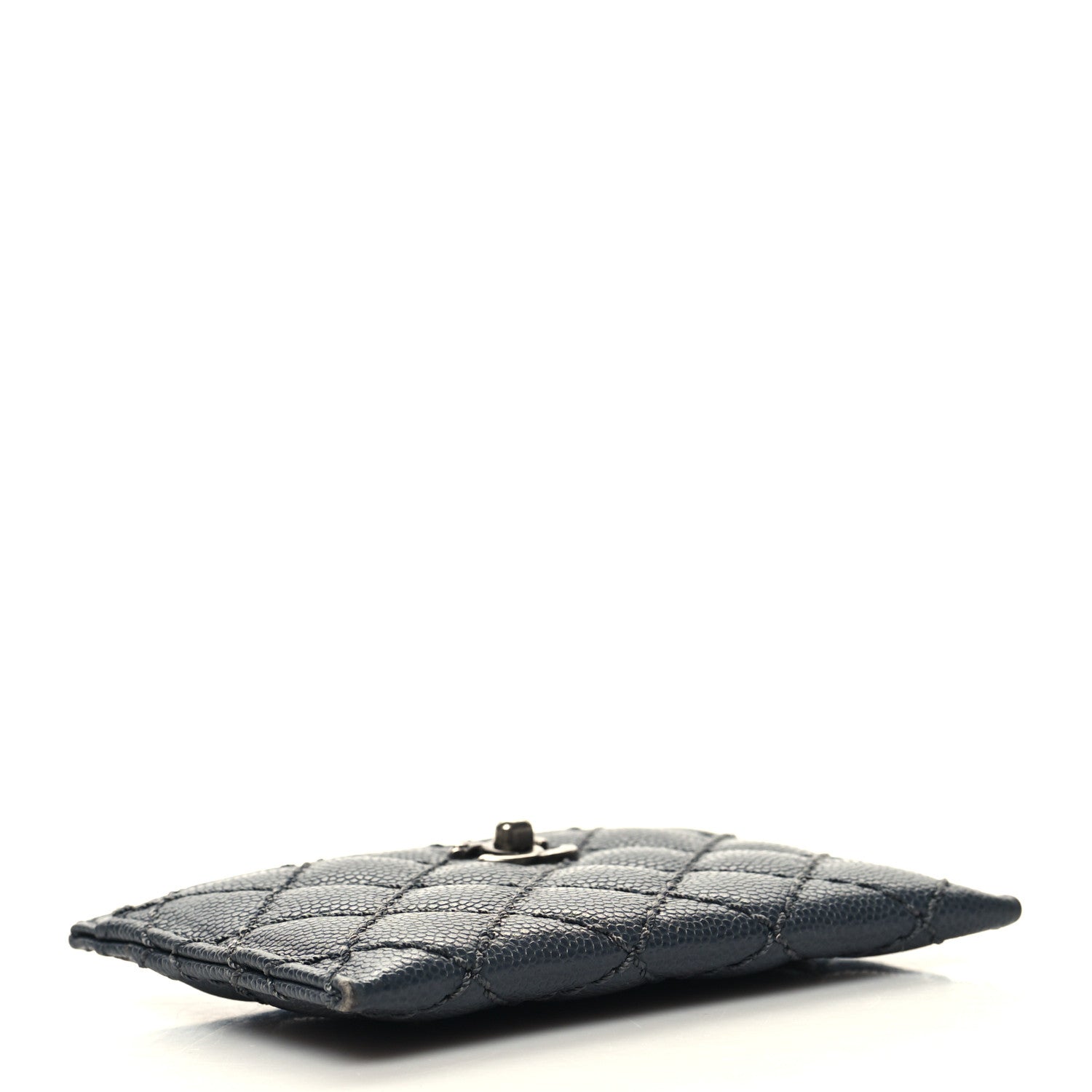 Chanel Caviar Quilted Stitched Card Holder Charcoal 4 of 11