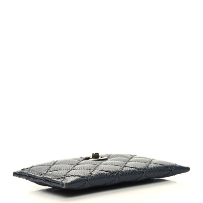 Chanel Caviar Quilted Stitched Card Holder Charcoal 4 of 11