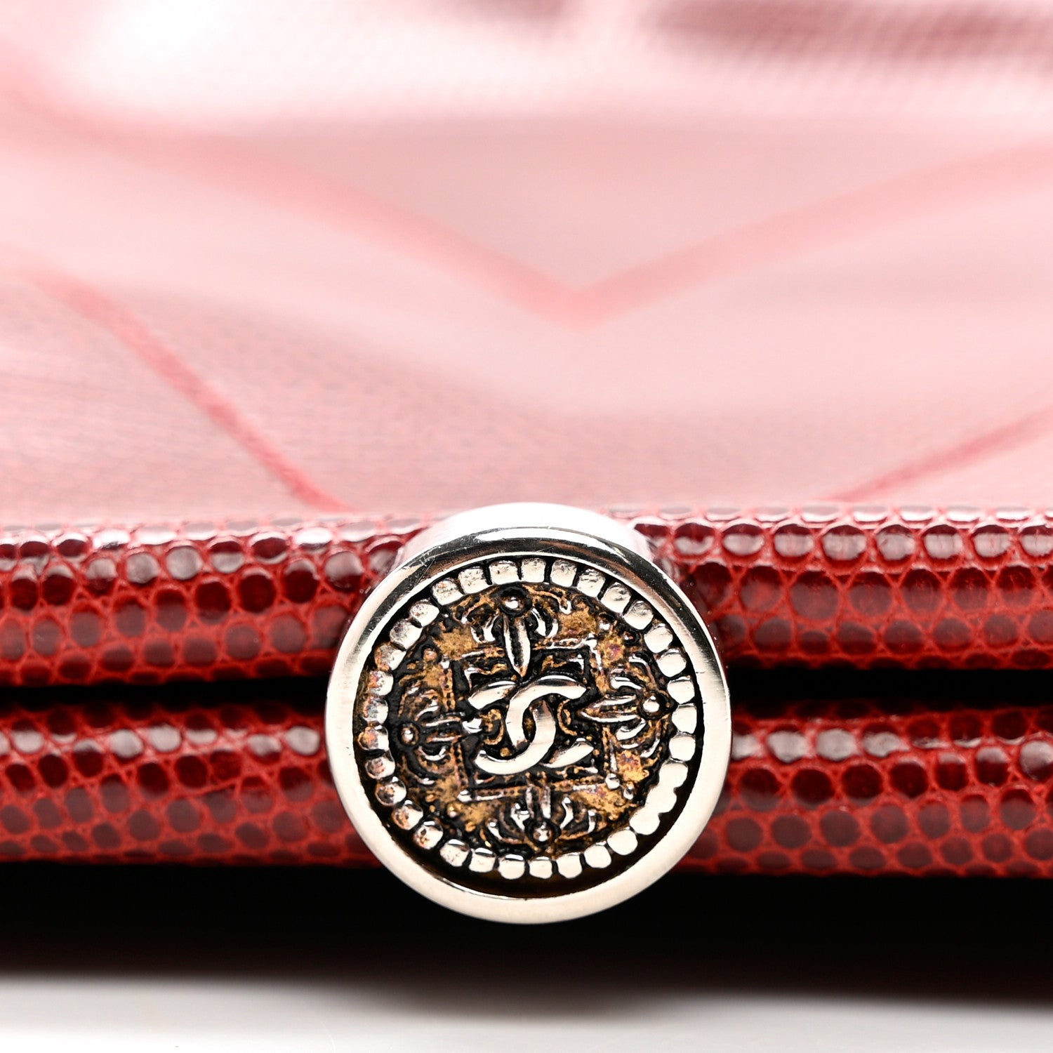 Chanel Lizard Timeless Clutch Red 7 of 7