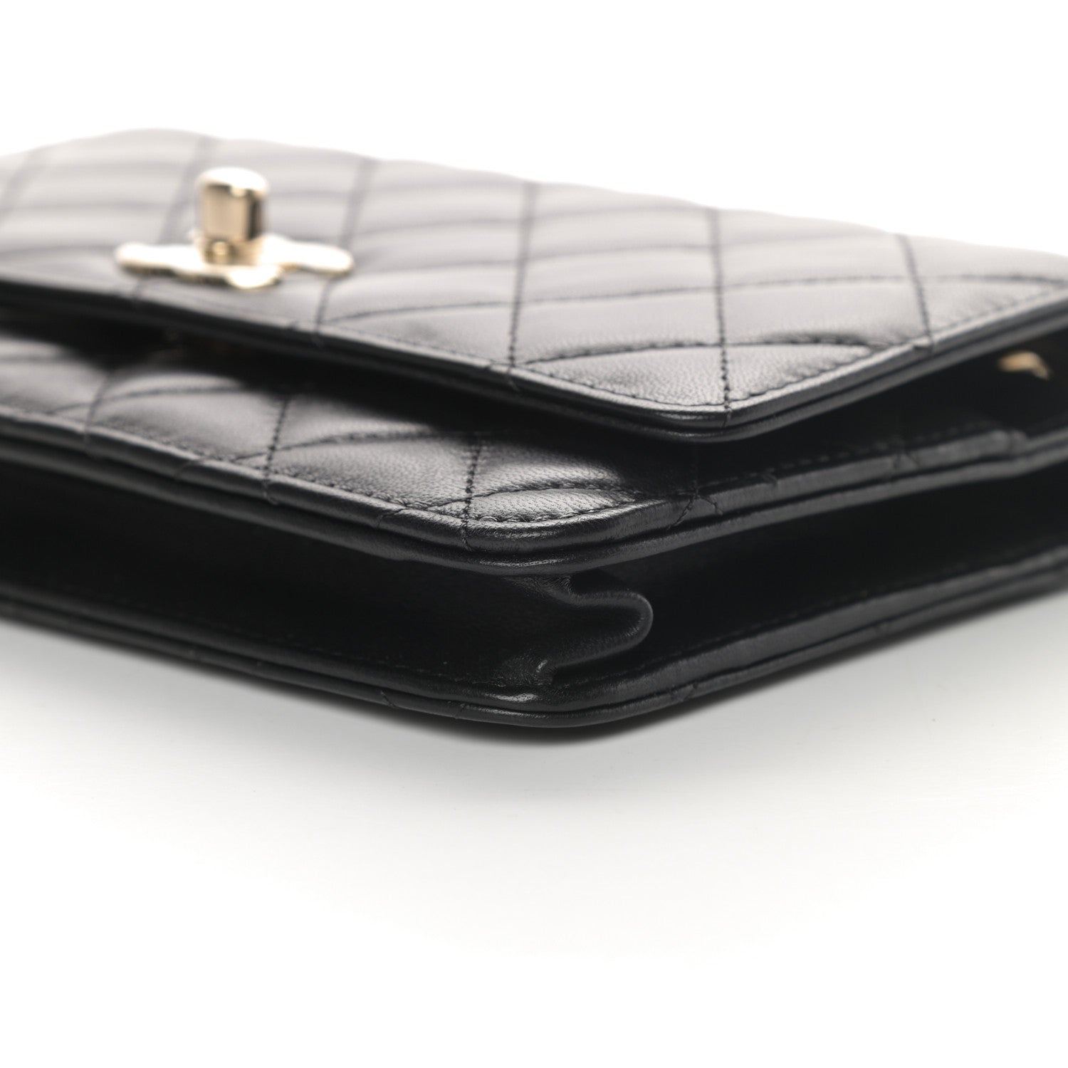 Chanel Lambskin Quilted Trendy CC Wallet On Chain WOC Black 11 of 14