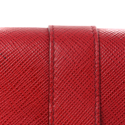 Prada Saffiano Cahier Continental Flap Travel Wallet Fuoco 10 of 12