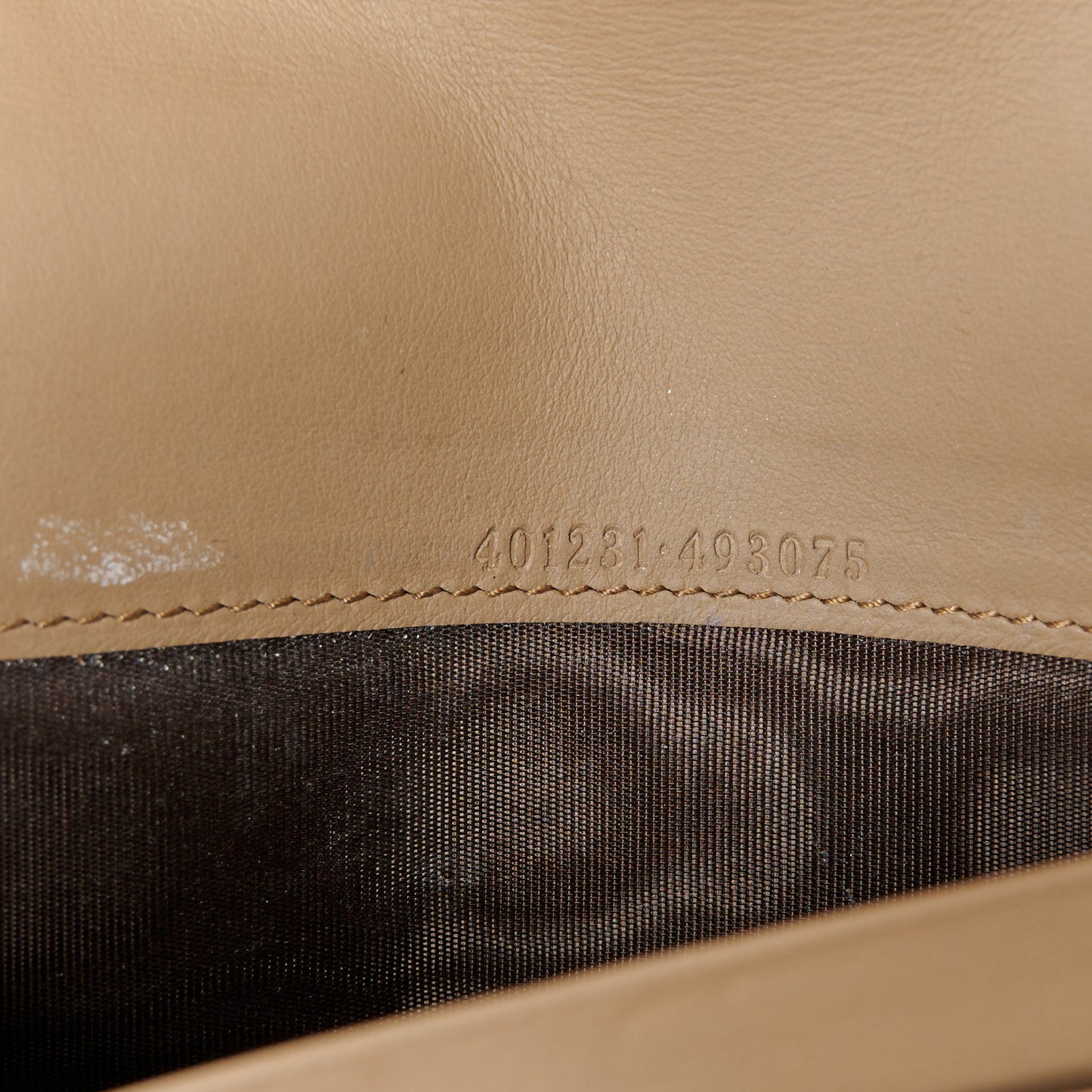 GG Supreme Monogram Mini Dionysus Chain Wallet Beige Taupe