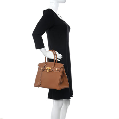 Hermes Togo Birkin 30 Gold 2 of 10