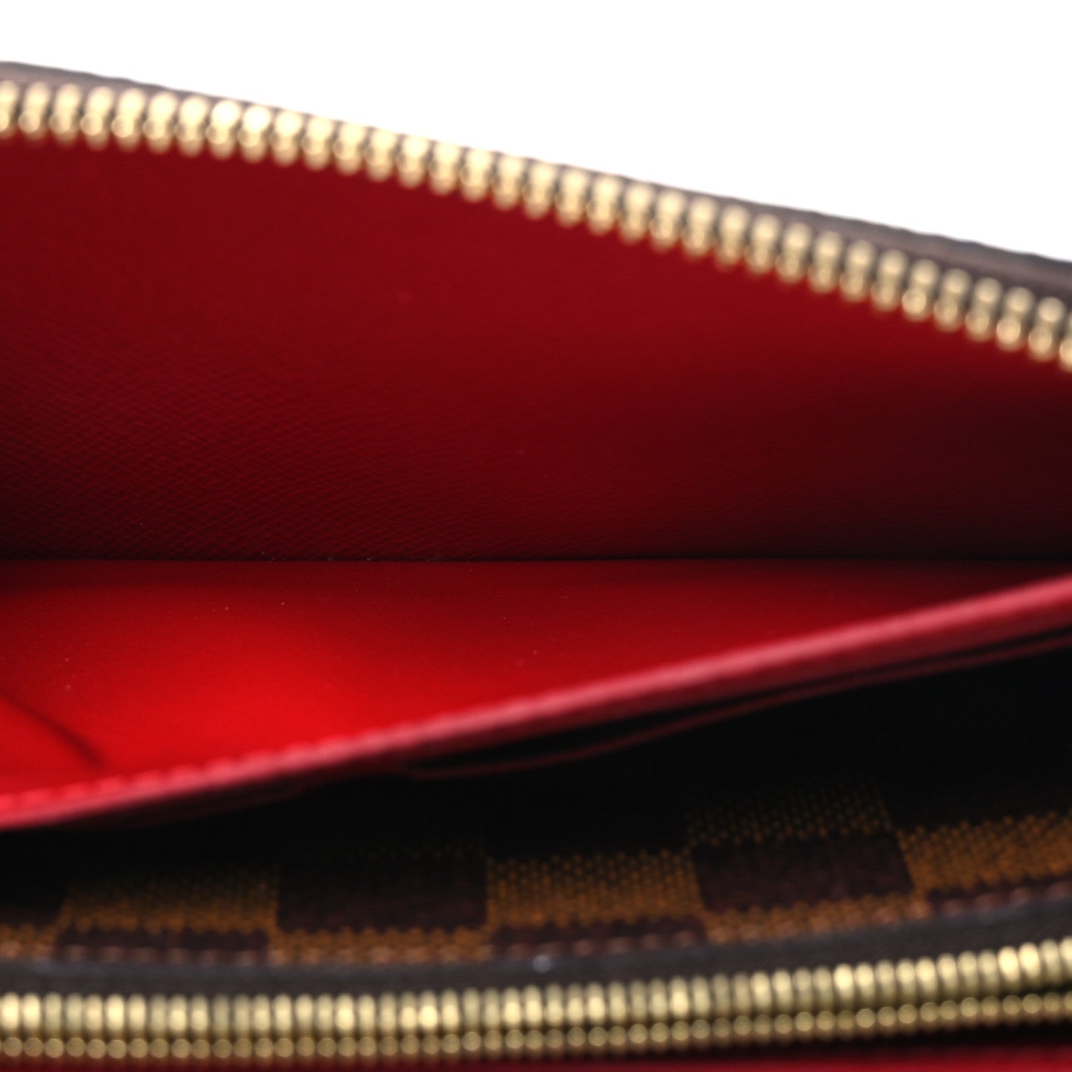Louis Vuitton Damier Ebene Clemence Wallet Cherry 5 of 11
