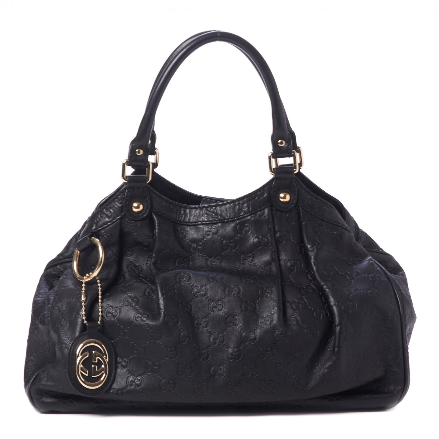 Guccissima Medium Sukey Tote Black