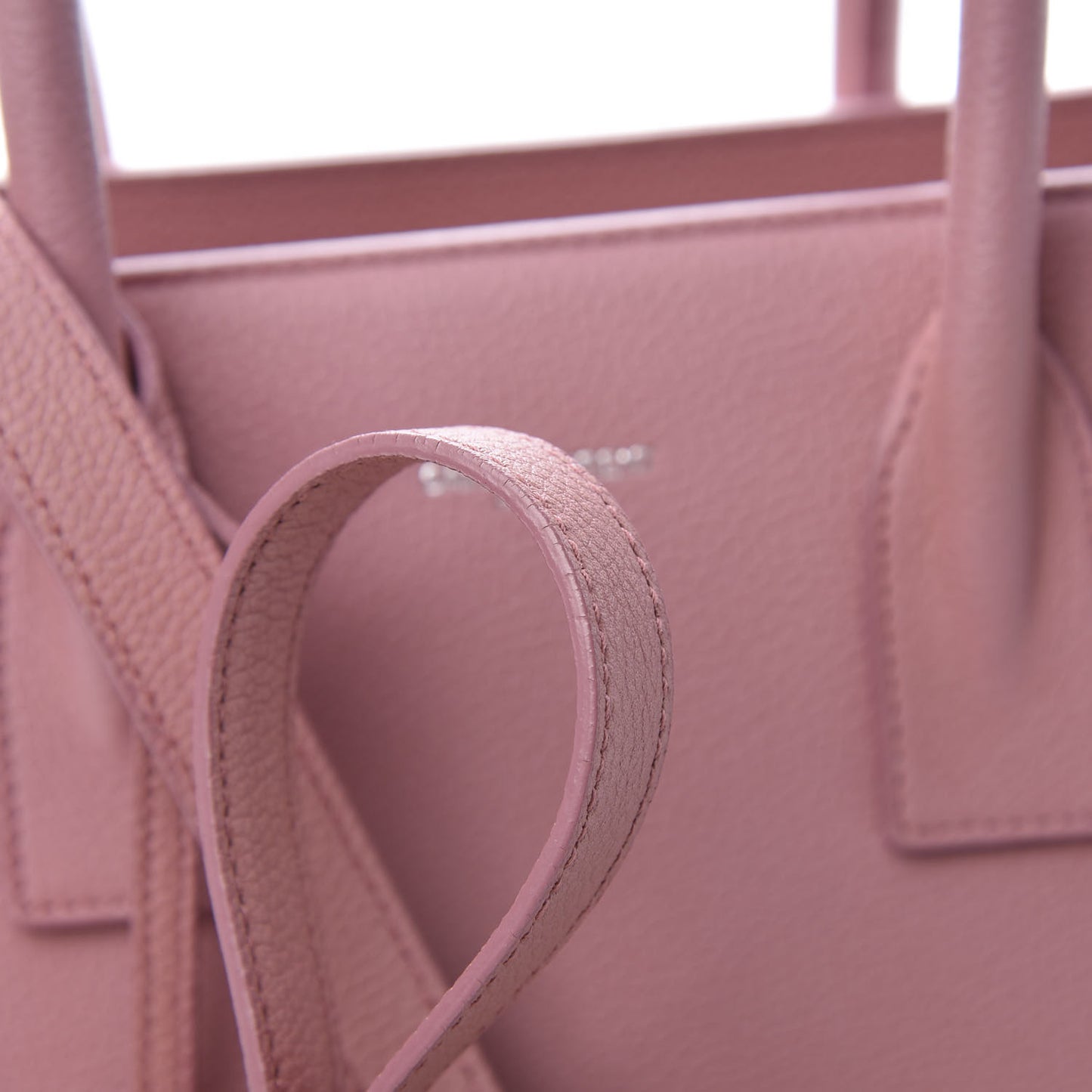 Grained Calfskin Baby Sac De Jour Dark Rose