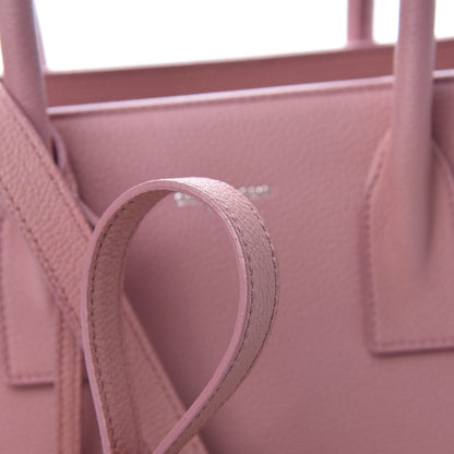 Saint Laurent Grained Calfskin Baby Sac De Jour Dark Rose 20 of 20