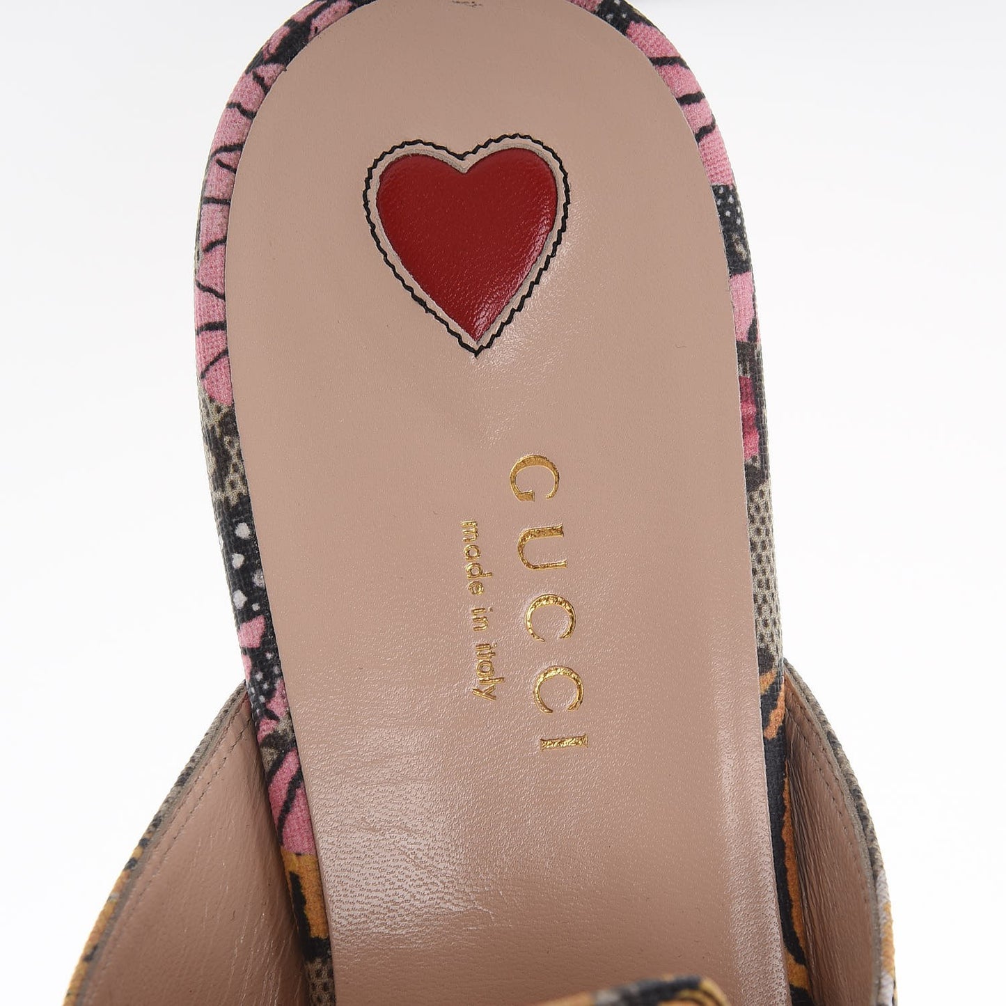 GG Supreme Monogram Bengal Princetown Slippers 38.5 Multi