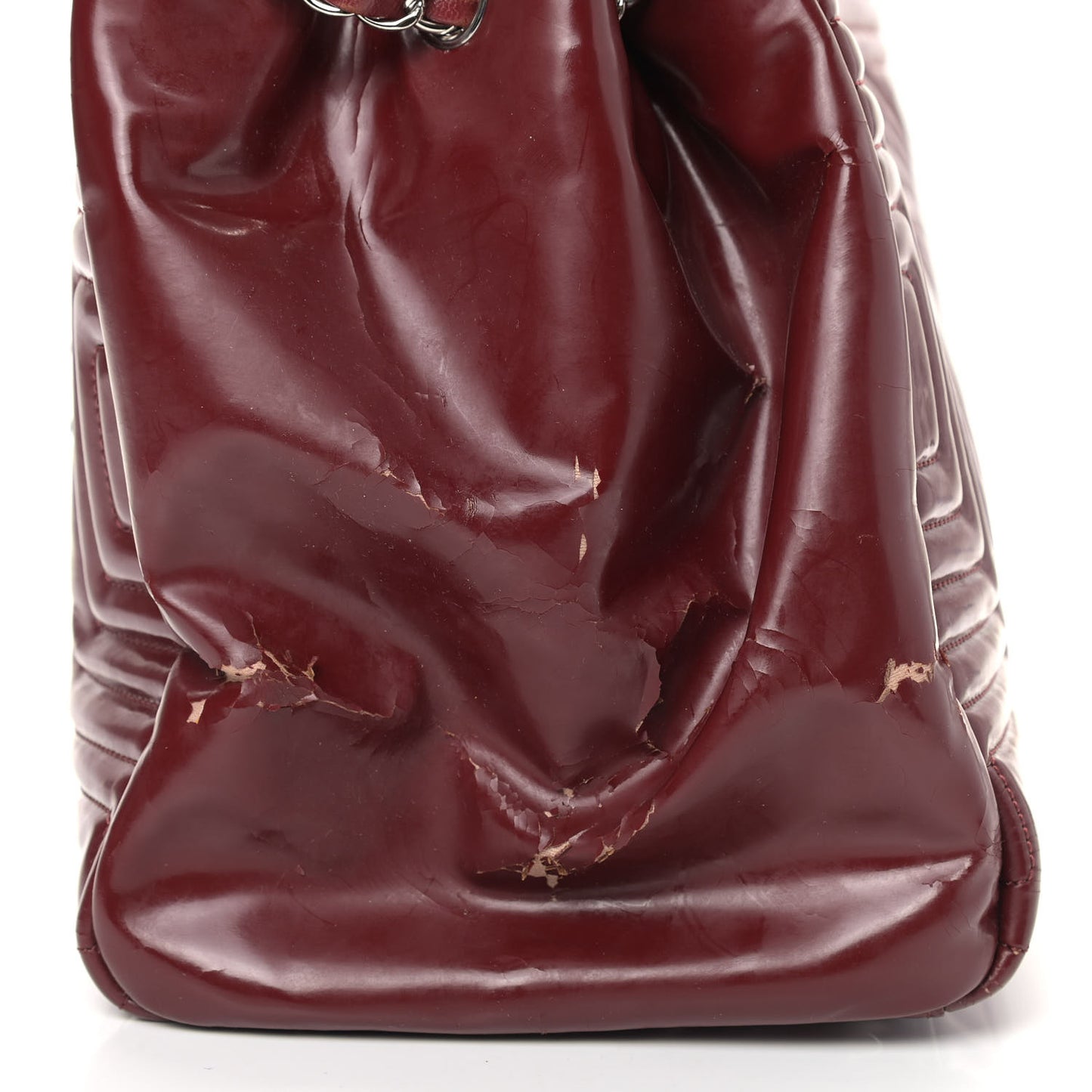 Vinyl Coco Ming Tote Dark Red