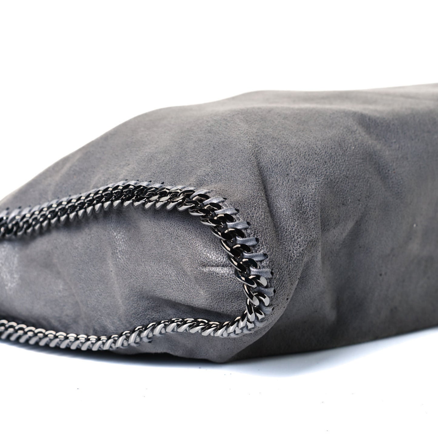 Shaggy Deer Falabella Fold Over Tote Grey