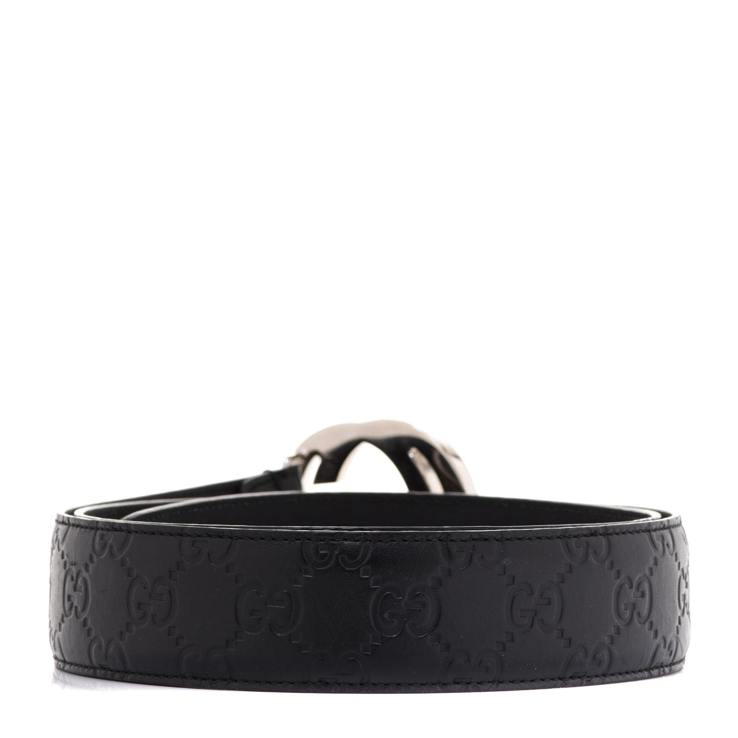 Guccissima Signature Interlocking G 40mm Belt 100 40 Black
