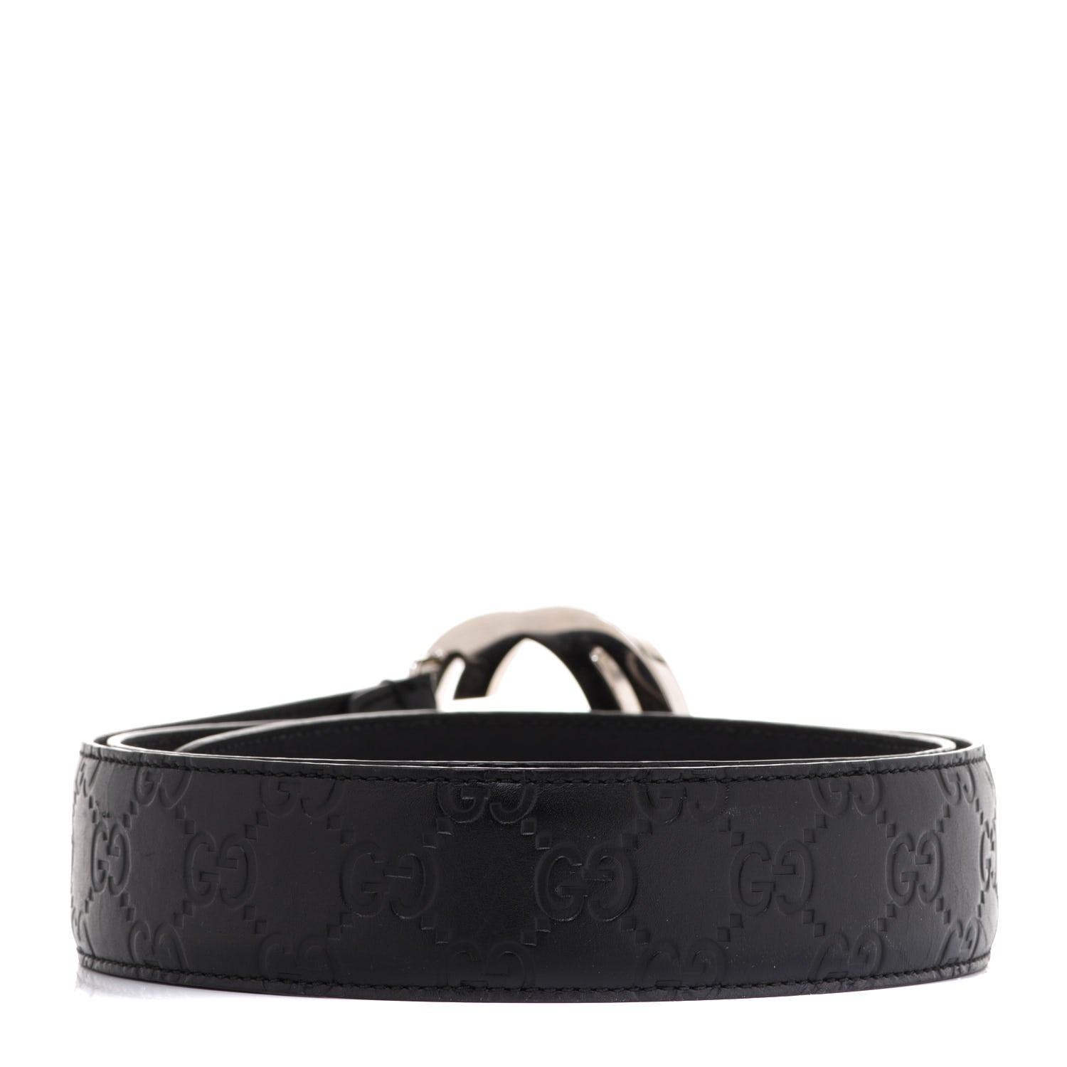 Gucci Guccissima Signature Interlocking G 40mm Belt 100 40 Black 2 of 4