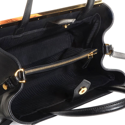 Fendi Vitello Elite Petite 2Jours Tote Black 5 of 10