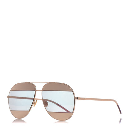 Christian Dior Split 1 Aviator Sunglasses Rose Gold 1 of 6