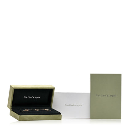 Van Cleef & Arpels 18K Yellow Gold 5 Motifs Guilloche Vintage Alhambra Bracelet 5 of 5