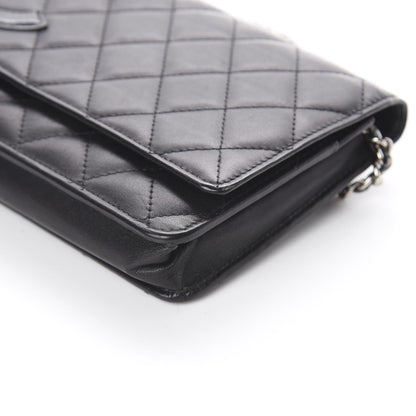 Chanel Calfskin Quilted Cambon Wallet On Chain WOC Black 6 of 9