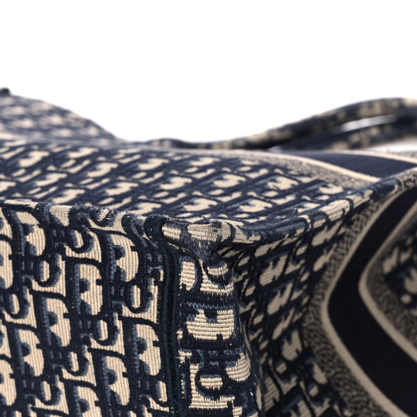 Oblique Book Tote Blue Multicolor