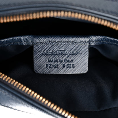 Salvatore Ferragamo Hammered Calfskin Lydia Bow Camera Bag Navy 7 of 11
