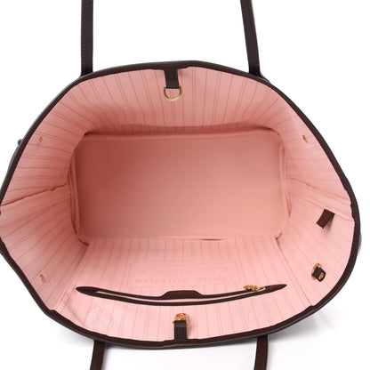 Louis Vuitton Damier Ebene Neo Neverfull MM Rose Ballerine 5 of 11