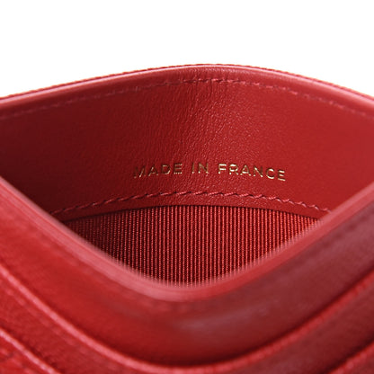 Chanel Caviar Quilted Card Holder Red 7 of 11