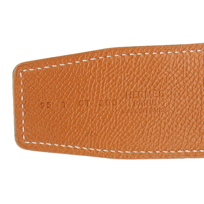 Hermes Epsom 42mm Constance2 H Belt 95 Orange Gold 5 of 6