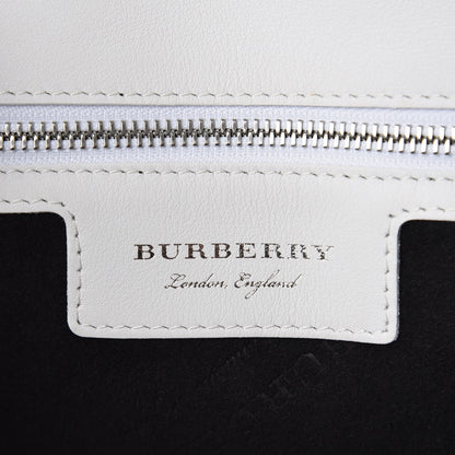 Burberry Trench Calfskin Medium DK88 Top Handle Bag Chalk White 9 of 11
