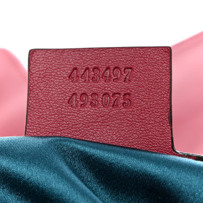Gucci Velvet Matelasse Small GG Marmont Shoulder Bag Light Raspberry Rose 7 of 10