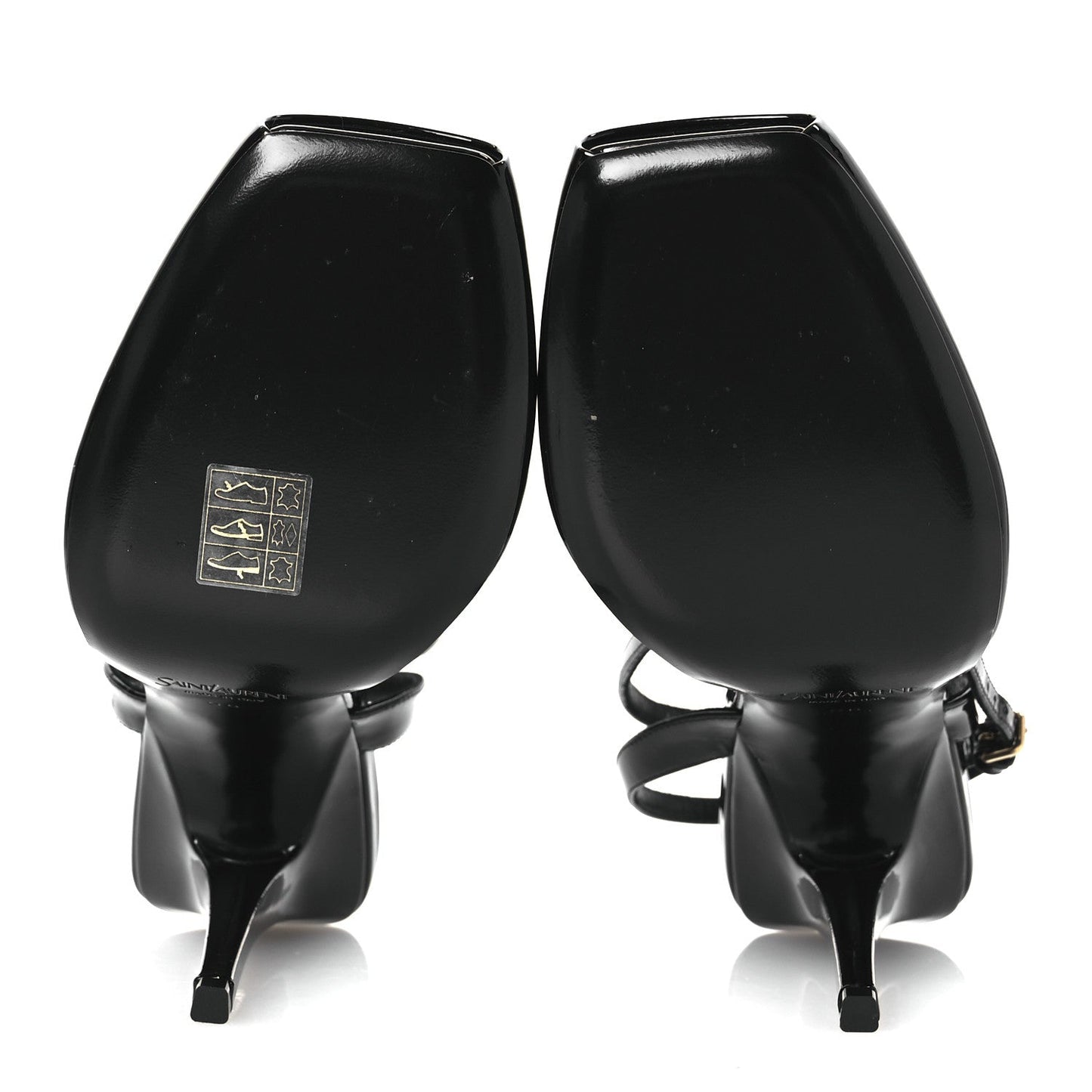Patent Calfskin La Scandale 110 Sandals 38 Black
