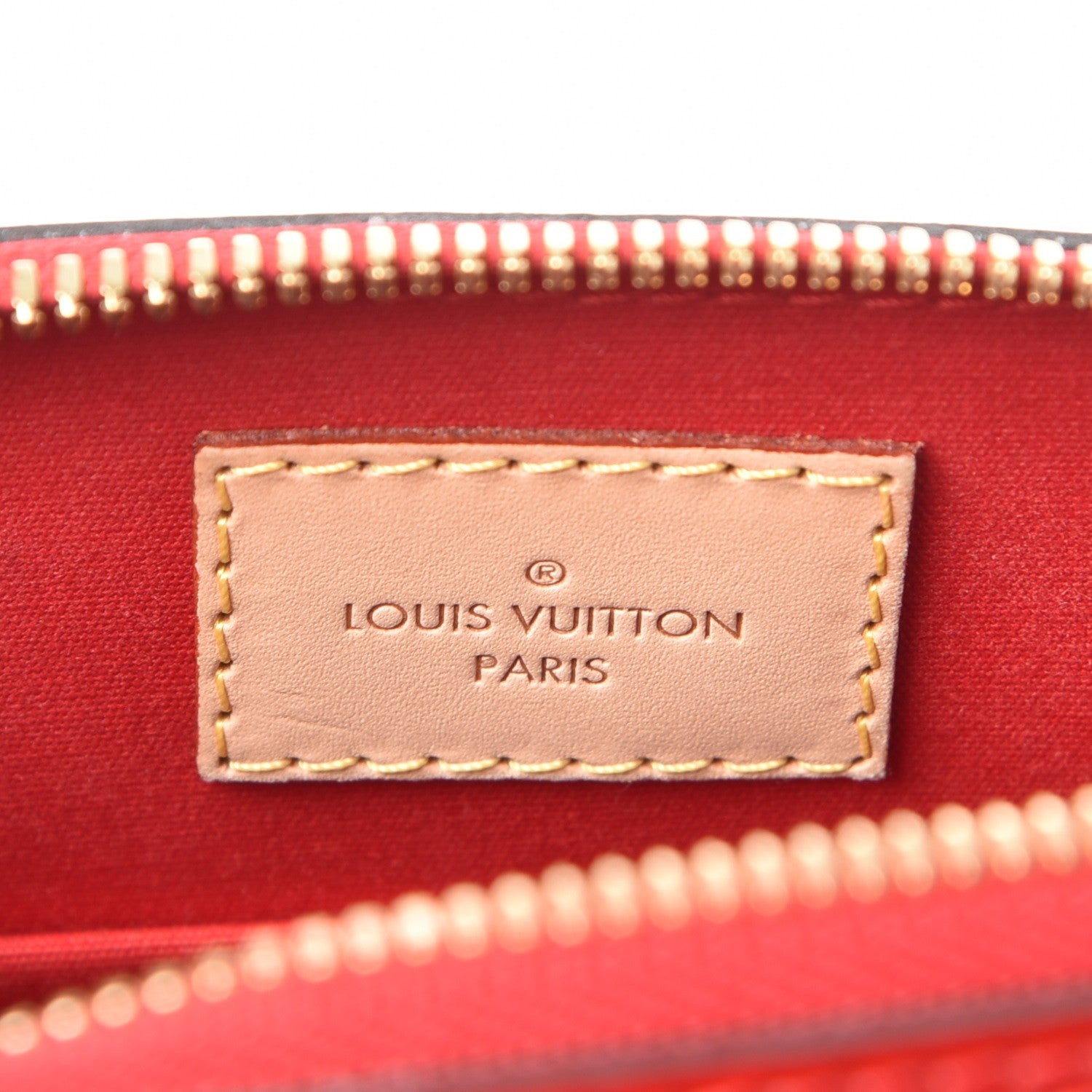 Louis Vuitton Vernis Alma BB Cherry 7 of 9