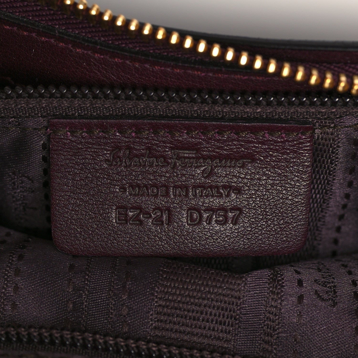 Salvatore Ferragamo Calfskin Fanisa Gancini Hobo Plum 5 of 6