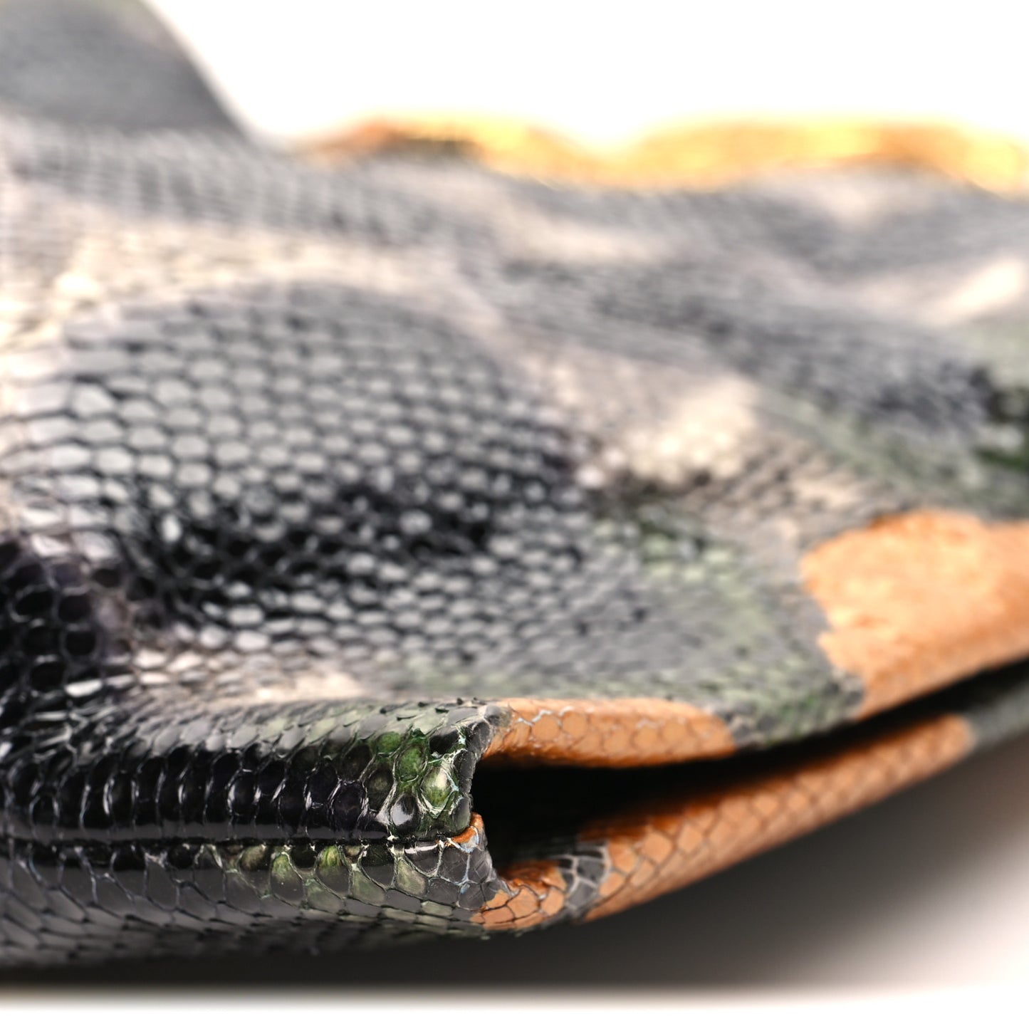 Snakeskin Medium 1970 Shoulder Bag Black Multicolor