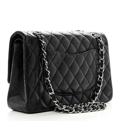 Chanel Lambskin Quilted Medium Double Flap Black 3 of 10