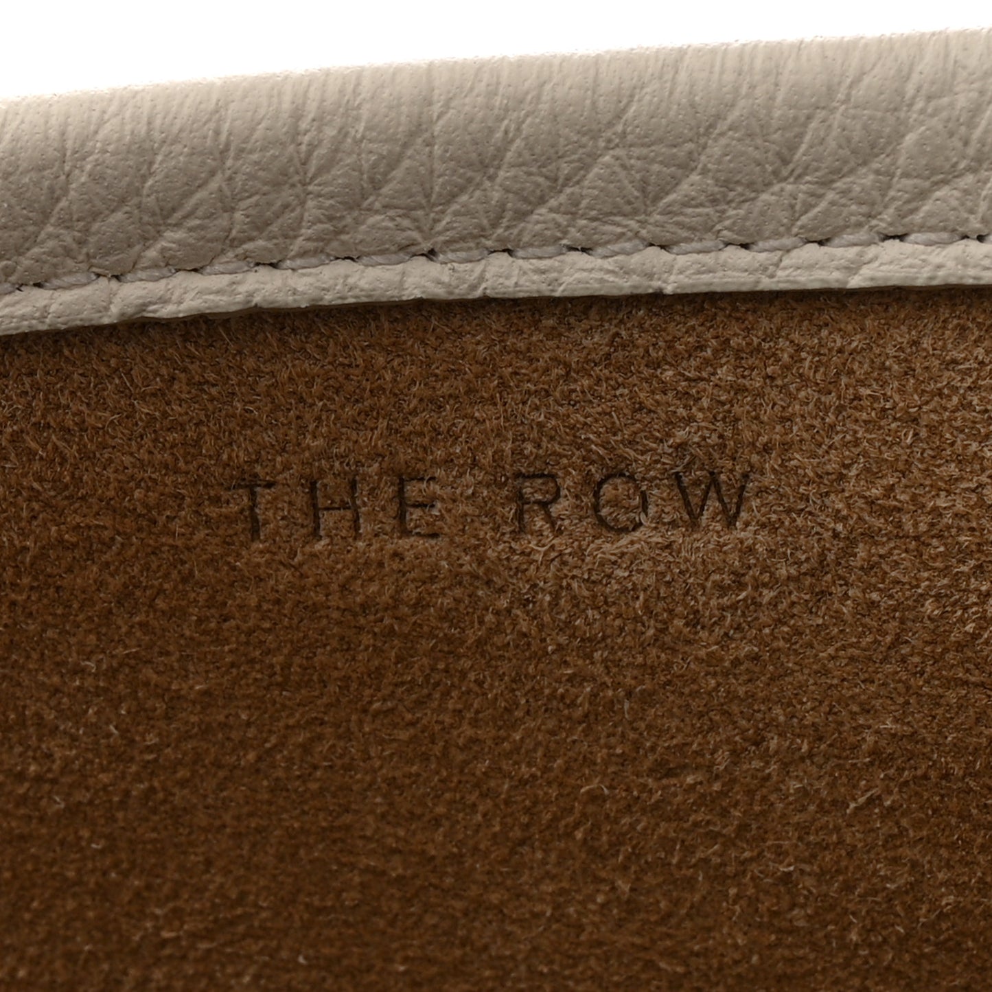 Grained Calfskin Medium N/S Park Tote Ivory