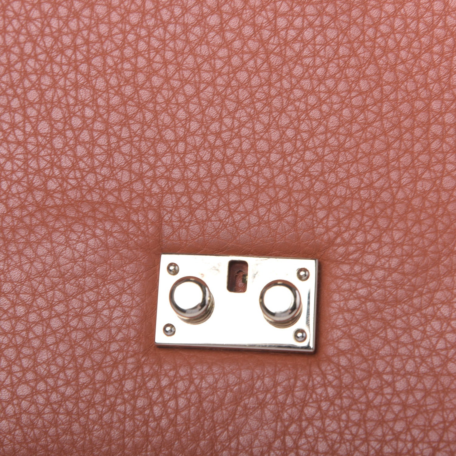 Valentino Garavani Pebbled Calfskin Monochrome Medium Glam Lock Rockstud Flap English Red 9 of 15
