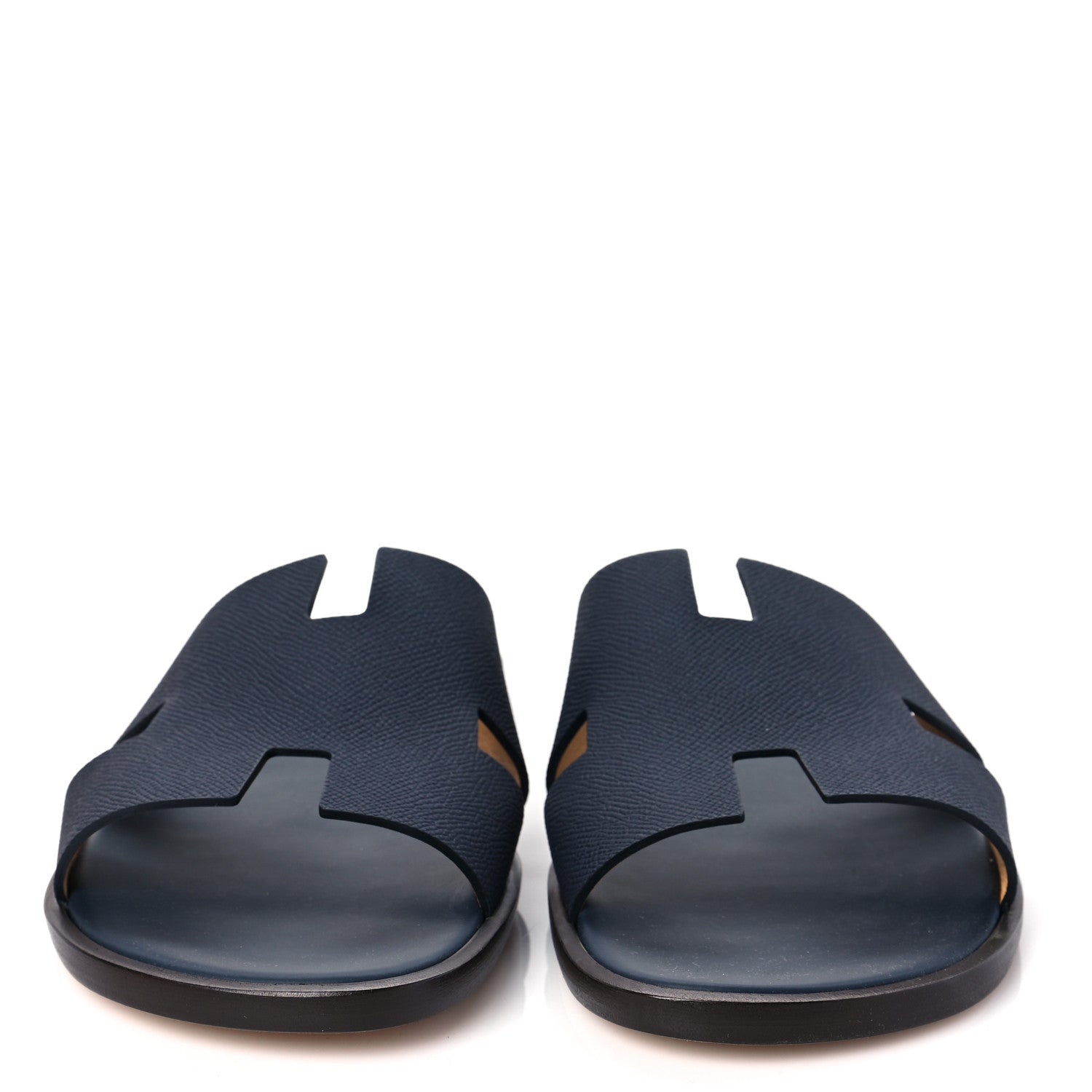Hermes Epsom Mens Izmir Sandals 45 Marine 2 of 8