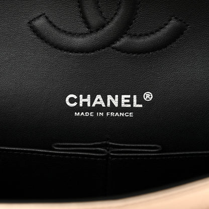 Chanel Metallic Lambskin Quilted Medium Double Flap Gold Black 6 of 12