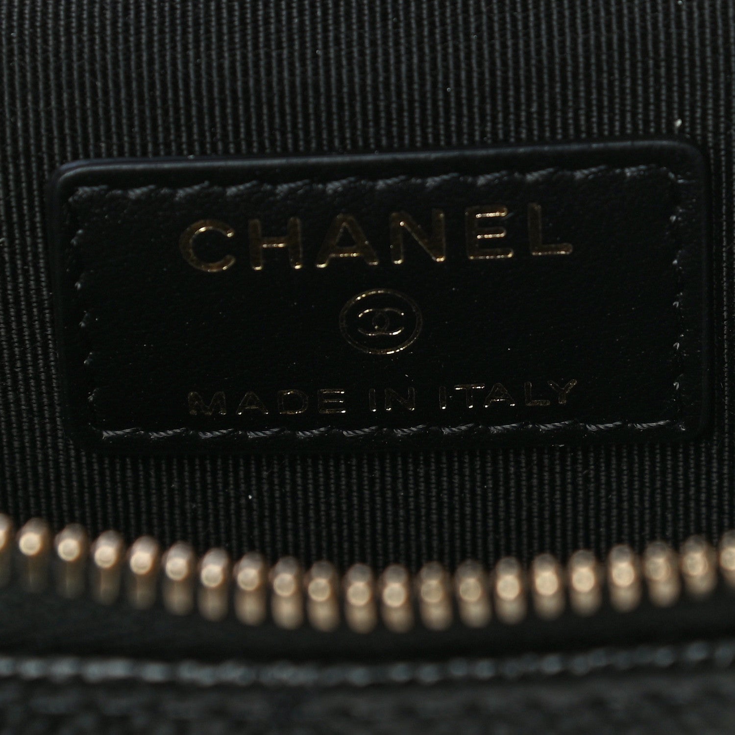 Chanel Caviar Quilted Small Handle With Care Vanity Case With Chain Black 6 of 7