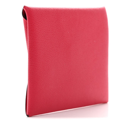 Hermes Madame Calfskin Bastia Coin Purse Rose Extreme 3 of 7