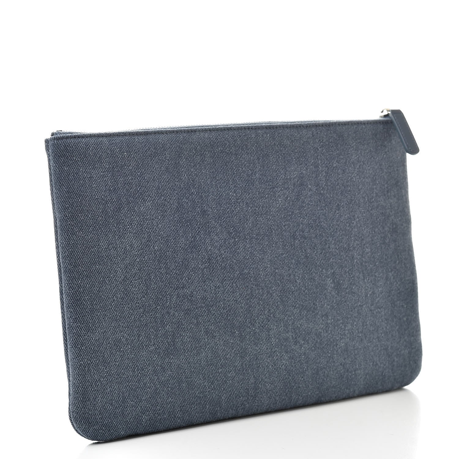 Chanel Canvas Sequins Medium Deauville Cosmetic Pouch Navy 3 of 8