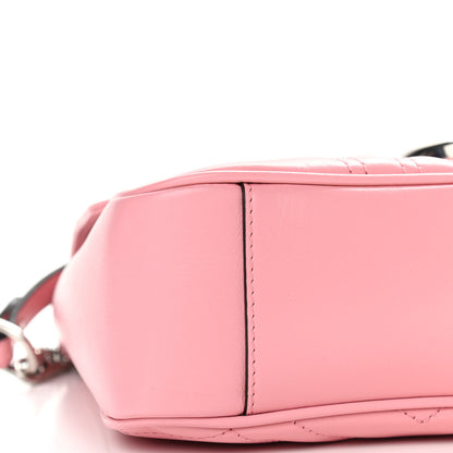 Gucci Calfskin Matelasse Medium GG Marmont Shoulder Bag Wild Rose 9 of 12