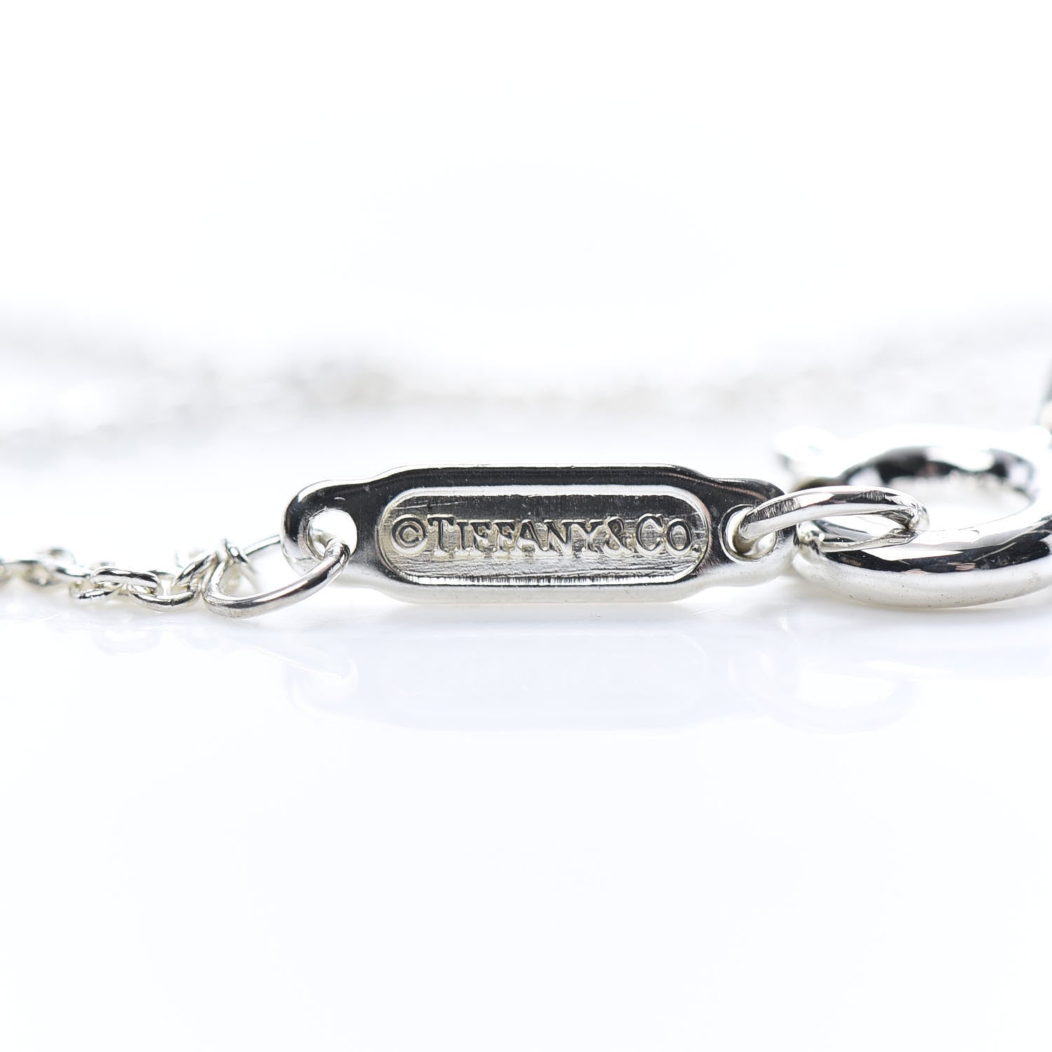 Tiffany Sterling Silver Notes I Love You Double Heart Pendant Necklace 5 of 7