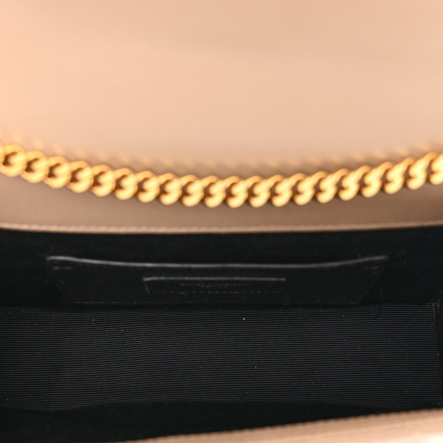 Saint Laurent Grain De Poudre Textured Mixed Matelasse Triquilt Small Monogram Satchel Dark Beige 6 of 10