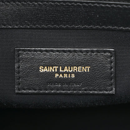 Saint Laurent Calfskin Small Manhattan Shopper Tote Black 6 of 12