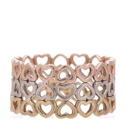 Tiffany 18K Rose White Yellow Gold Crown of Hearts Ring 54 7 1 of 4