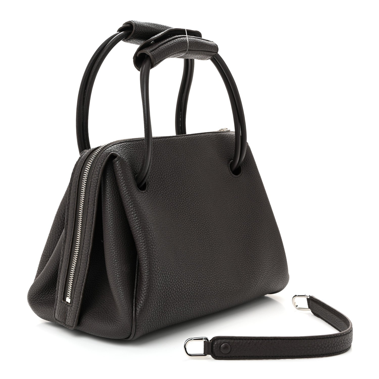 Loewe Grained Calfskin Medium Madrid Bag  Dark Ebony 3 of 9