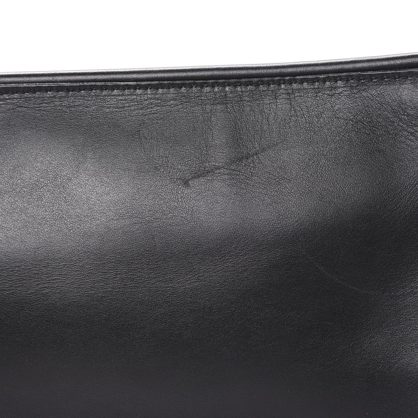 Soft Calf Medium Grommet Studded Tote Black